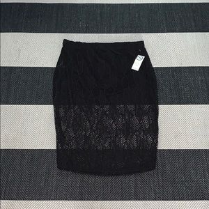 FTF Janet Geometric Lace Pencil Skirt